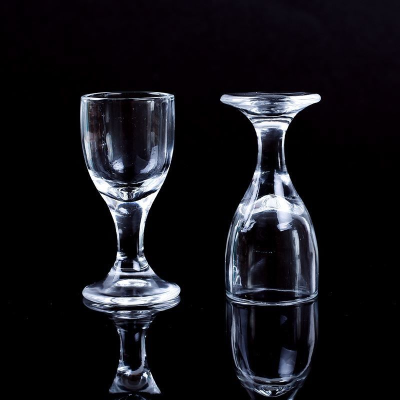 轻奢透明玻璃白酒杯白酒一口杯清酒杯家用酒具酒杯小酒盅烈酒杯洋酒杯