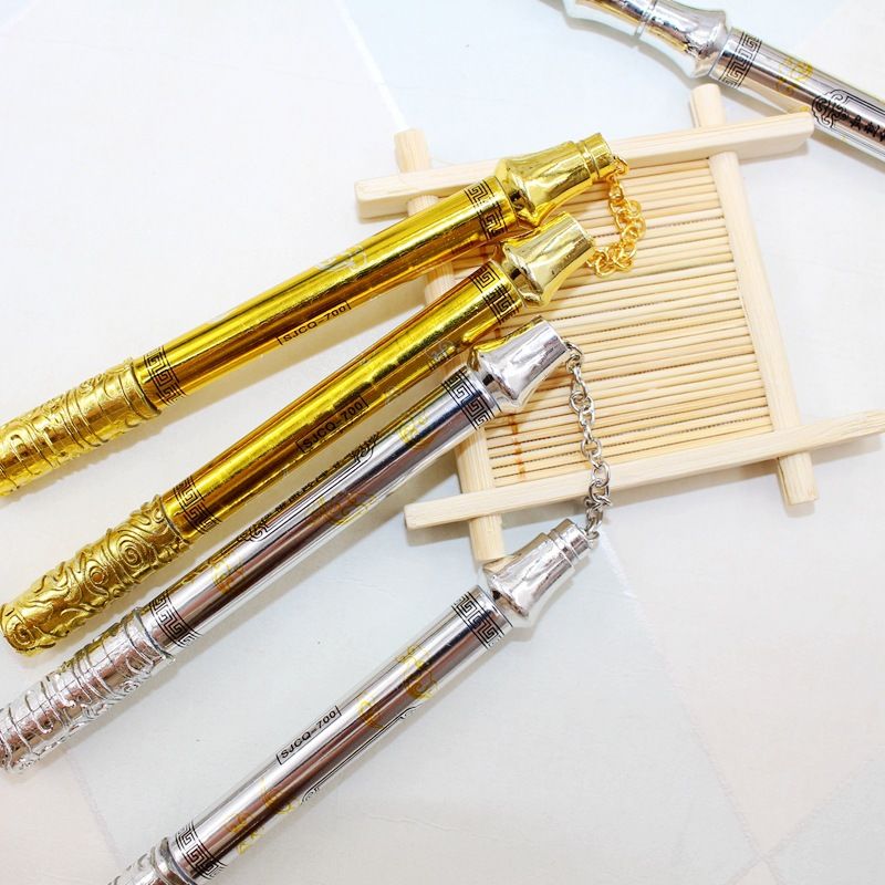 金箍棒可变双截棍 中性笔 买1赠1(实发2支)(金1 银1)【图片 价