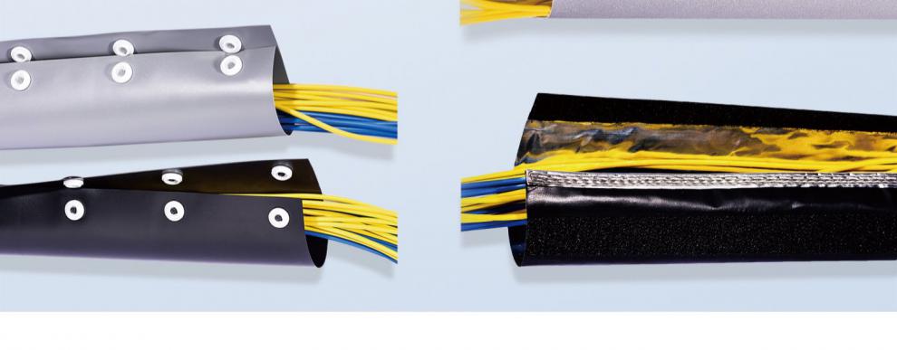 供环保阻燃绝缘pvc扣式结束带按扣套管电线包线布裹线带寄样