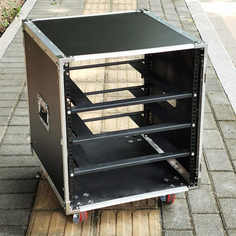 12u功放机箱航空机柜铝包边机架音响机柜调音台机柜16u演出航空箱 12u