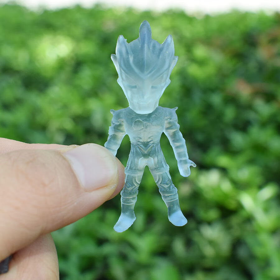 奥特曼水晶盲盒 遇光变色奥特曼软胶透明公仔2个装创意水晶玩偶儿童