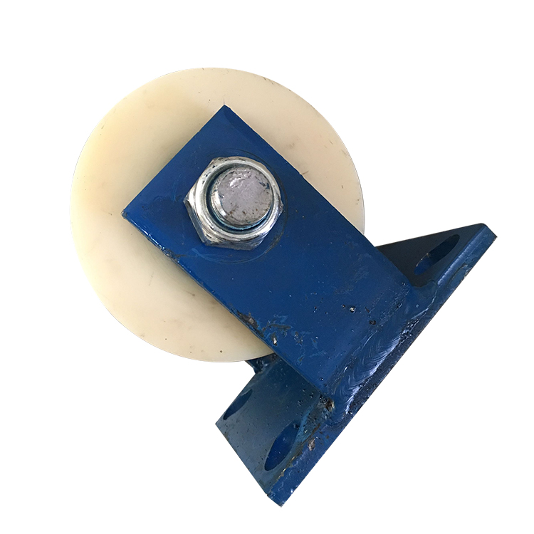 u槽滑轮u型轮铸钢凹槽轮圆管圆钢双轴承45号钢轨道重型滑轮轨道轮 90