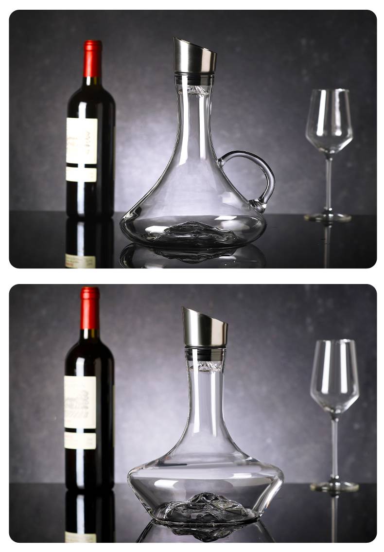 器 瀑布式快速红酒醒酒器家用酒壶欧式创意水晶玻璃过滤葡萄酒分酒器
