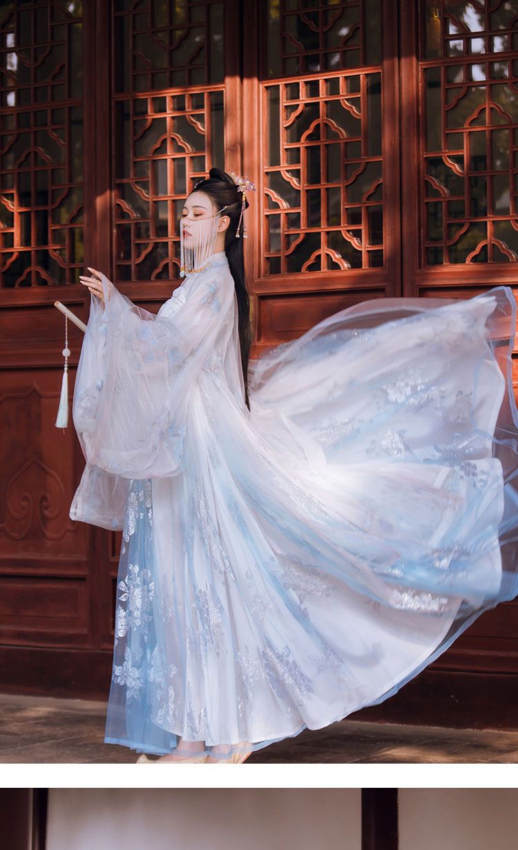 汉服女成人唐装汉服女成人夏季仙气中国风飘逸学生古风齐胸襦裙超仙