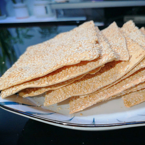 保定特產河北地方特色美食小吃曲陽缸爐燒餅芝麻餅原味酥脆80張原味