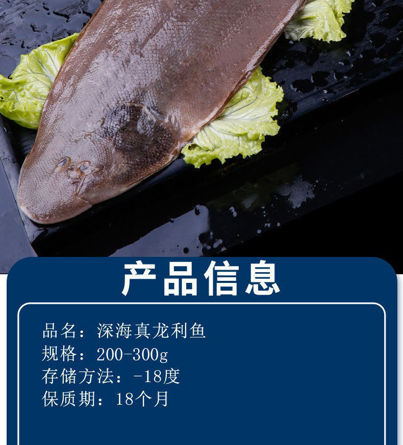 青岛新鲜野生龙利鱼舌头鱼踏板鱼牛舌鱼鲜活海鲜海捕速冻无冰华海春