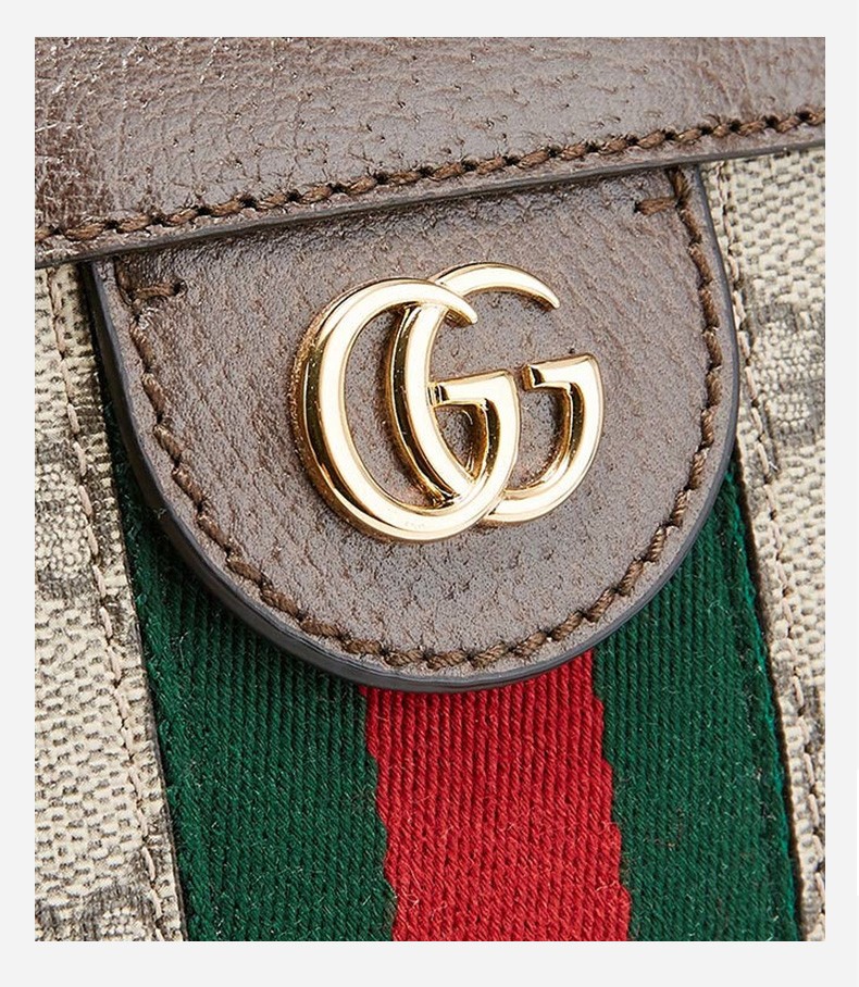 保证gucci古驰女包皮质双g纹标志红绿织带链条包单肩包手挎包现货代购