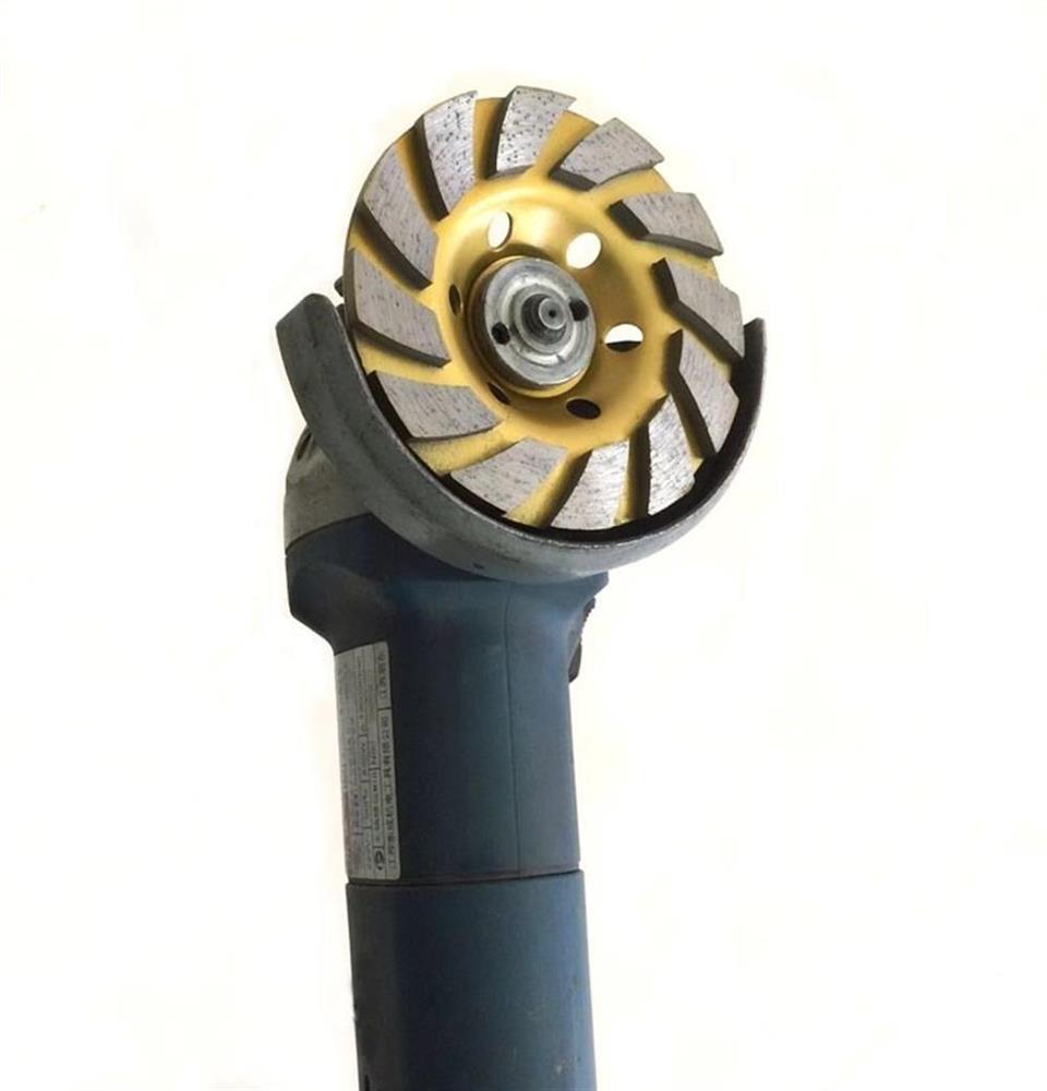 打磨砂轮磨石机水泥家用金刚石片抛光地面手金属碗磨石材角磨机除 125