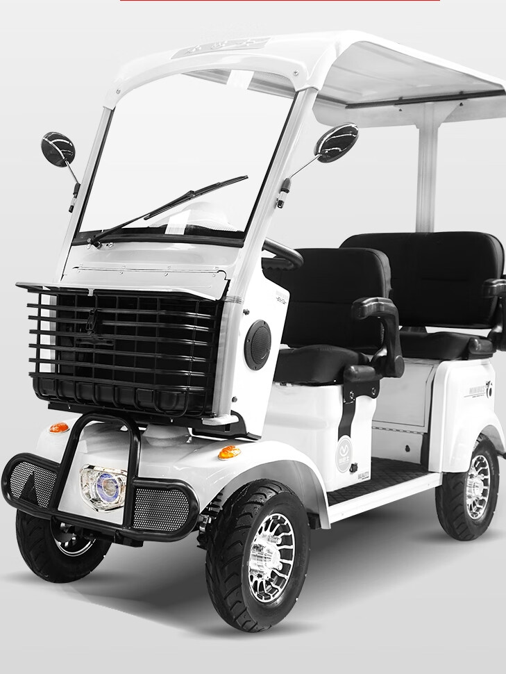 【京品优选】22新款电动四轮双人电动车小型老人家用电瓶车残疾旗舰店