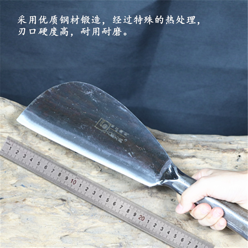 户外刀开山柴刀弹簧钢锻打圆头柴刀大号农用户外钓鱼开路野营树多功能