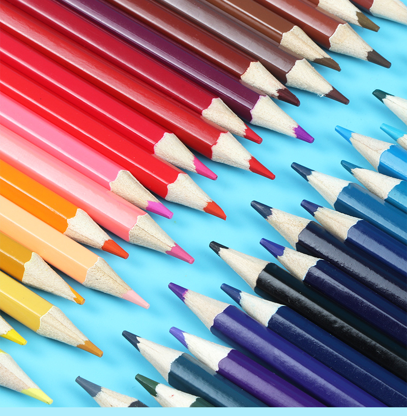 晨光彩色铅笔油性无木彩芯画笔彩笔画画套装手绘色彩亮丽学生用绘画彩