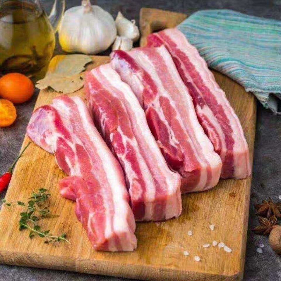 猪肉 生鲜带皮五花肉新鲜农家散养国产猪肉生鲜精品生猪肉 精品五花肉