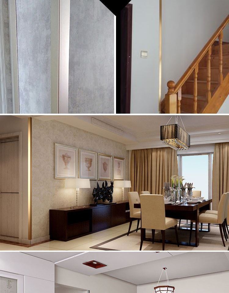 护角条护墙角铝合金护角条包墙角保护条窗台不锈钢阳角包边防碰撞自粘