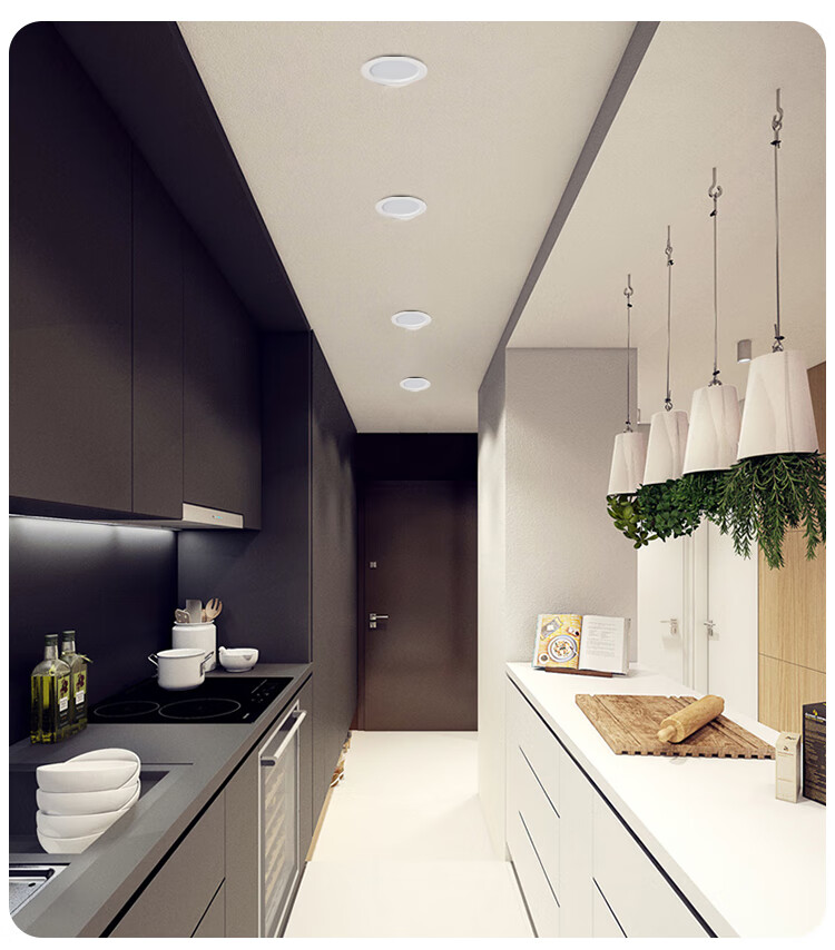 欧普侍浴室防水led筒灯防雾厨房卫生间嵌入室外招牌射灯户外天花灯