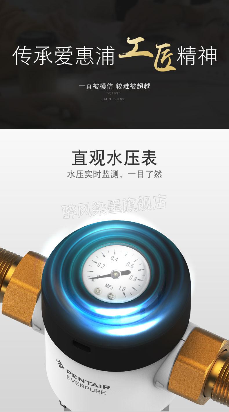 滨特尔b140b1104前置过滤器爱惠浦前置过滤器自来水反冲洗家用全屋