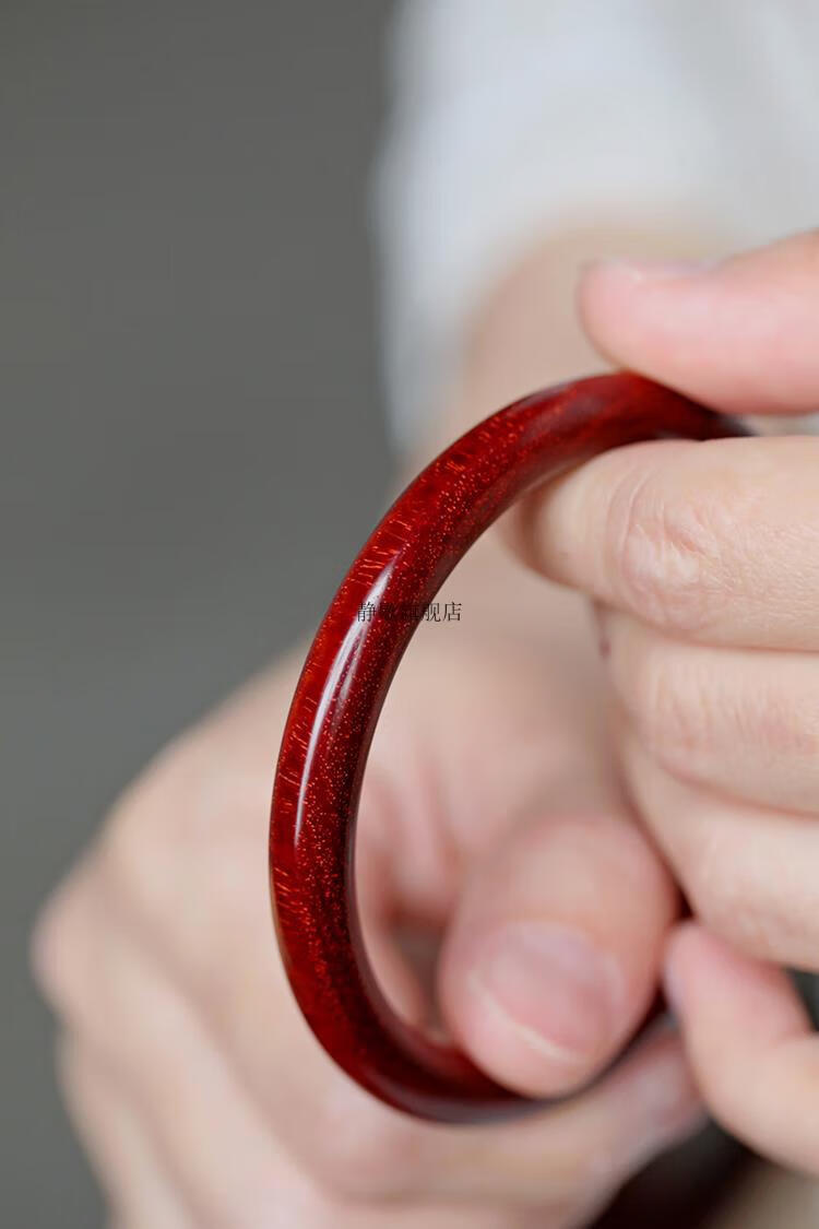 小叶紫檀手镯8mm印度小叶紫檀木手镯男女镯子定制金星送女友妈妈情侣