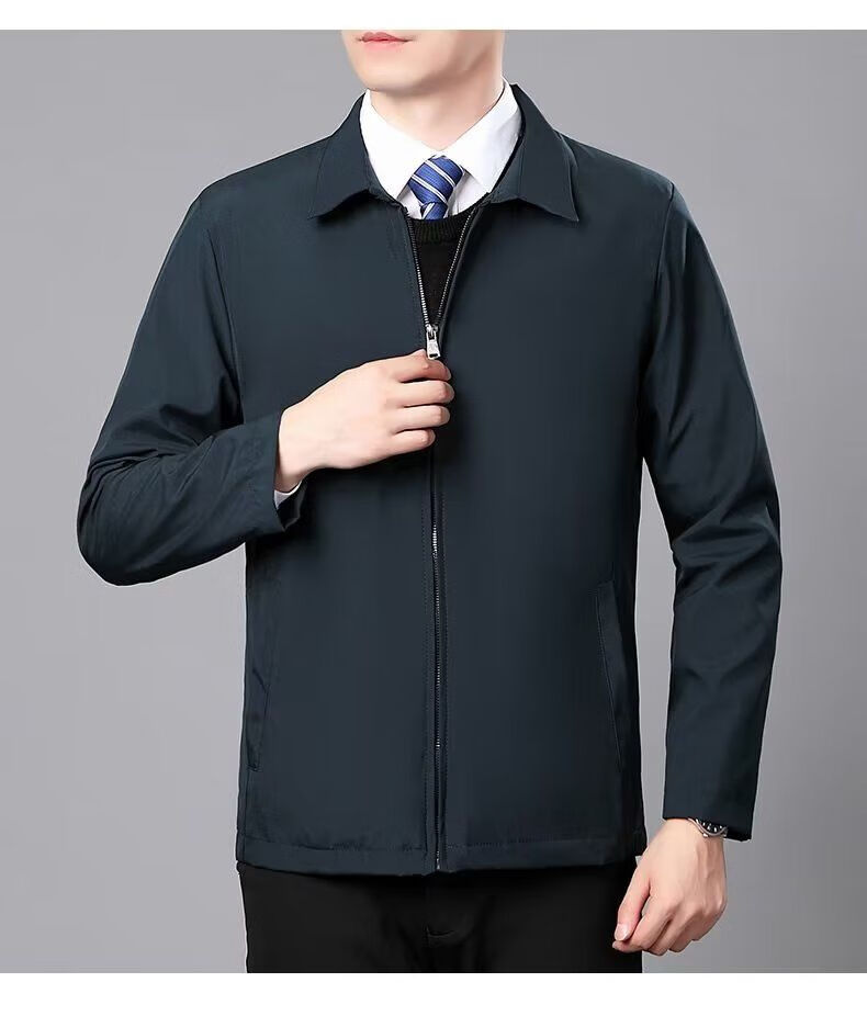【特价捡漏】罗蒙干部夹克商务厅局风夹克穿搭男士外套小翻领公务人员
