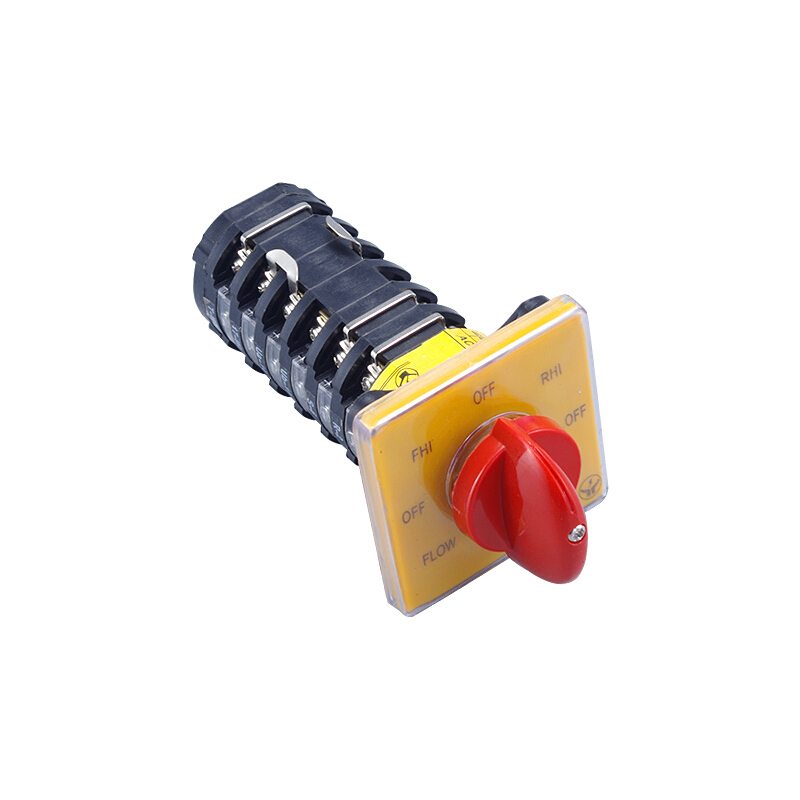 铣床开关主轴双速高低速正反转转换六节开 单个红色开关按钮