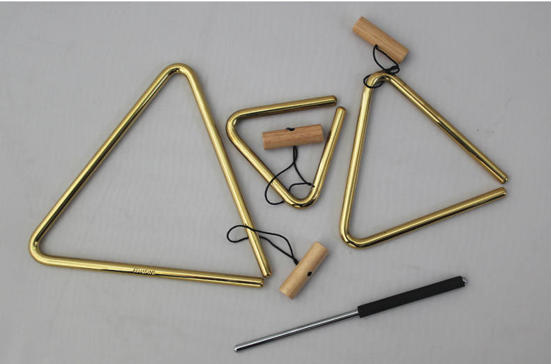 meinl麦尔三角铁进口黄铜三角铃tri10bmeinl小打乐器配件8寸tri20b