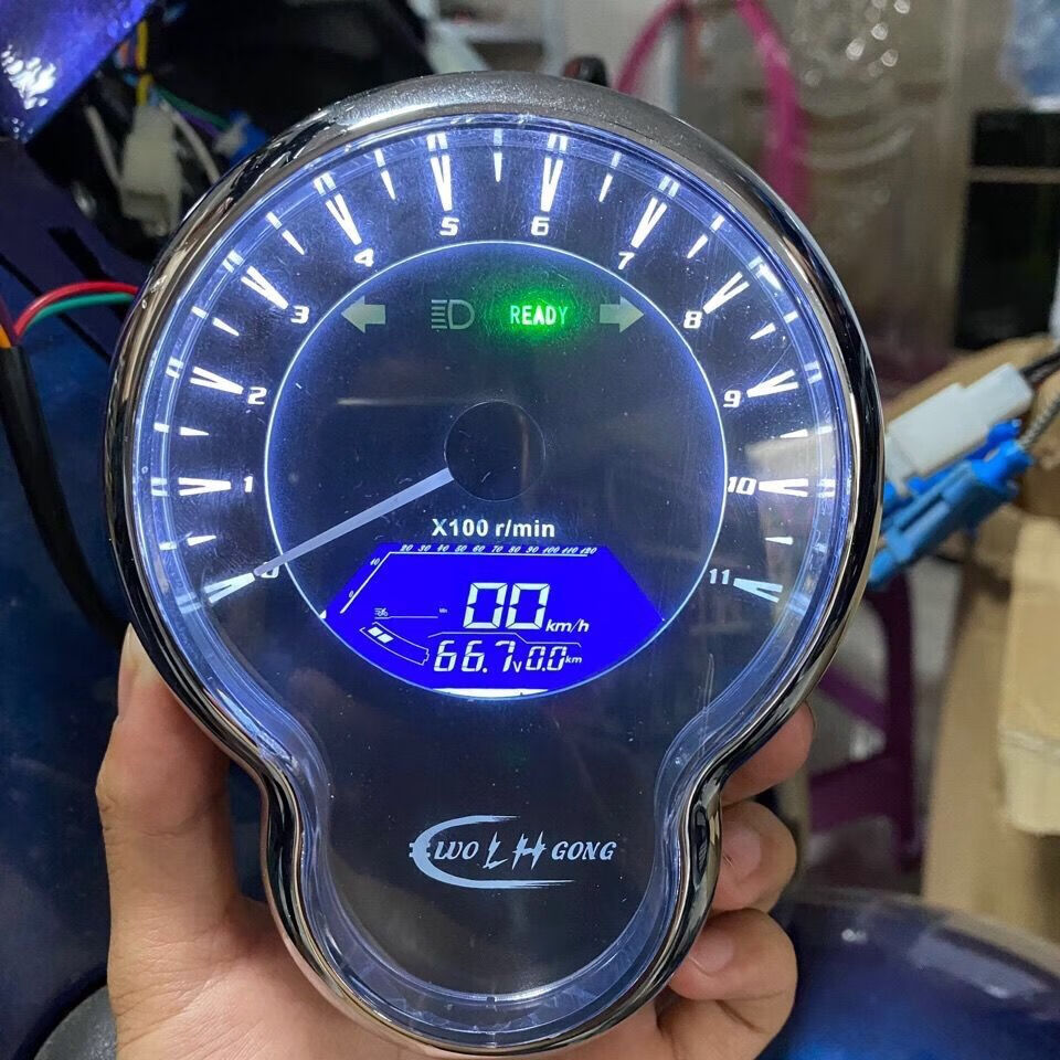 适用于小龟王龟仔电动车码表夜晶仪表龟5五里程表72v120v导光指针表