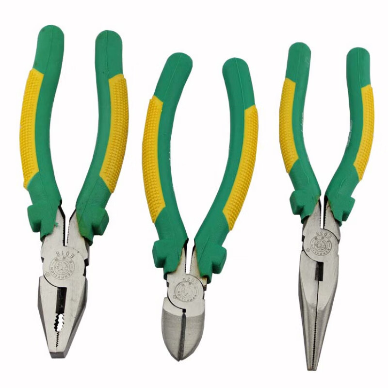 钢丝钳 老虎钳 斜口钳 斜嘴钳 尖嘴钳 尖咀钳 断丝钳 钳子 e018(200mm