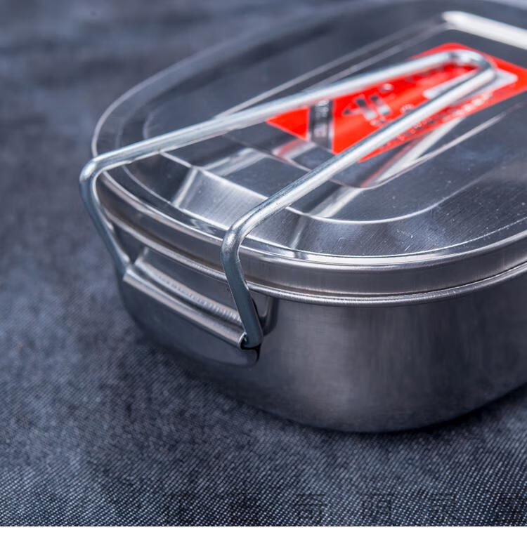 铁饭盒不锈钢饭盒蒸饭盒单层长方形带盖便当盒学生大容积食堂员工快餐