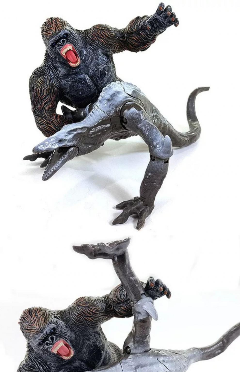 巨型蜥蜴玩具超可动大号骷髅蜥蜴爬虫模型怪兽金刚大战2021机械哥斯拉