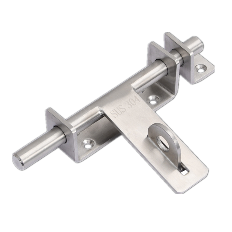 加厚304不锈钢木门家用大门插销锁扣门扣门栓加厚防盗门明装锁 304