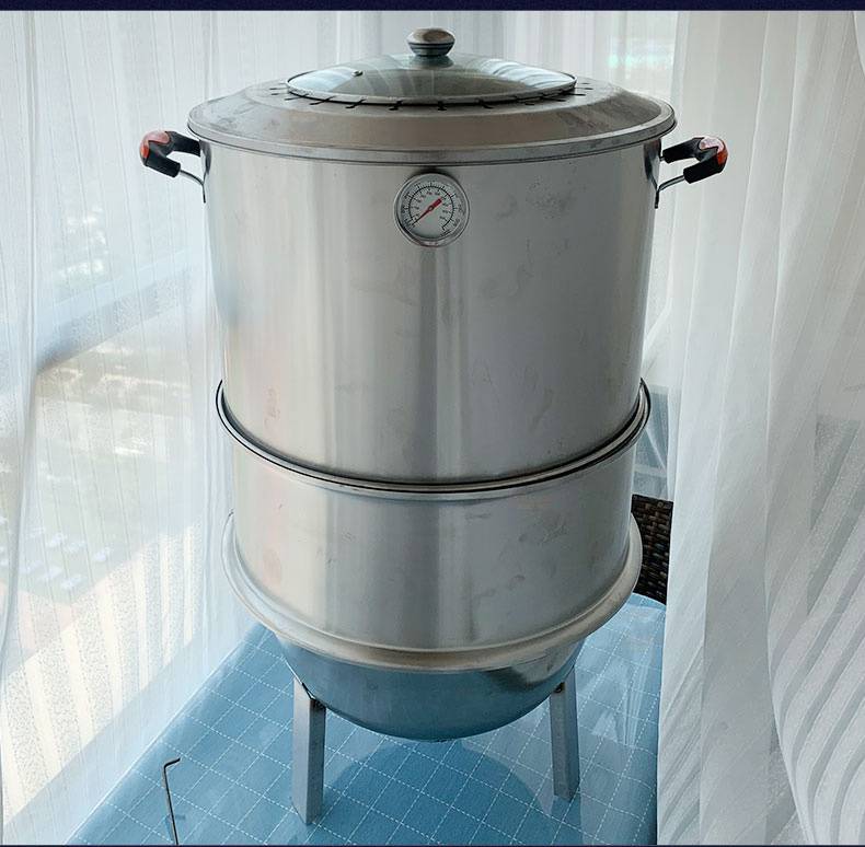 优巴伦 烧烤炉圆筒 不锈钢吊炉无烟烧烤炉缸商用烤串焖烤肉炉烤鸡鸭鹅