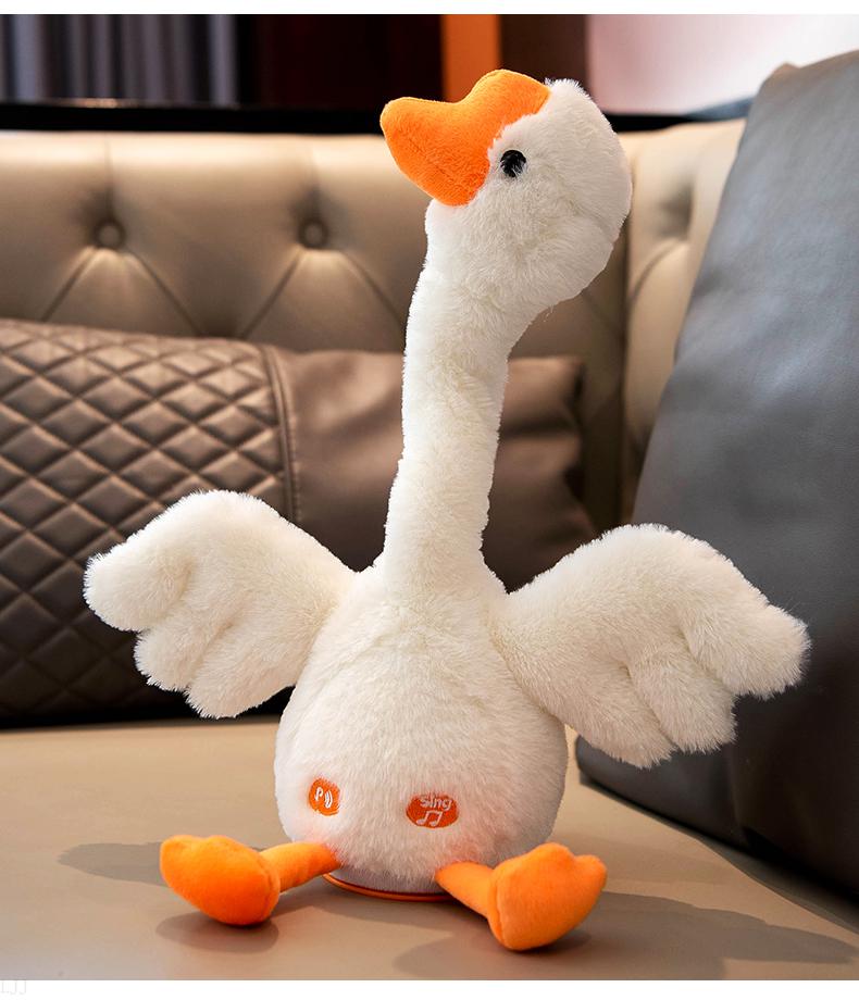 会说话的大鹅会学说话的大白鹅公仔沙雕网红大鹅毛绒玩具娃娃复读玩偶