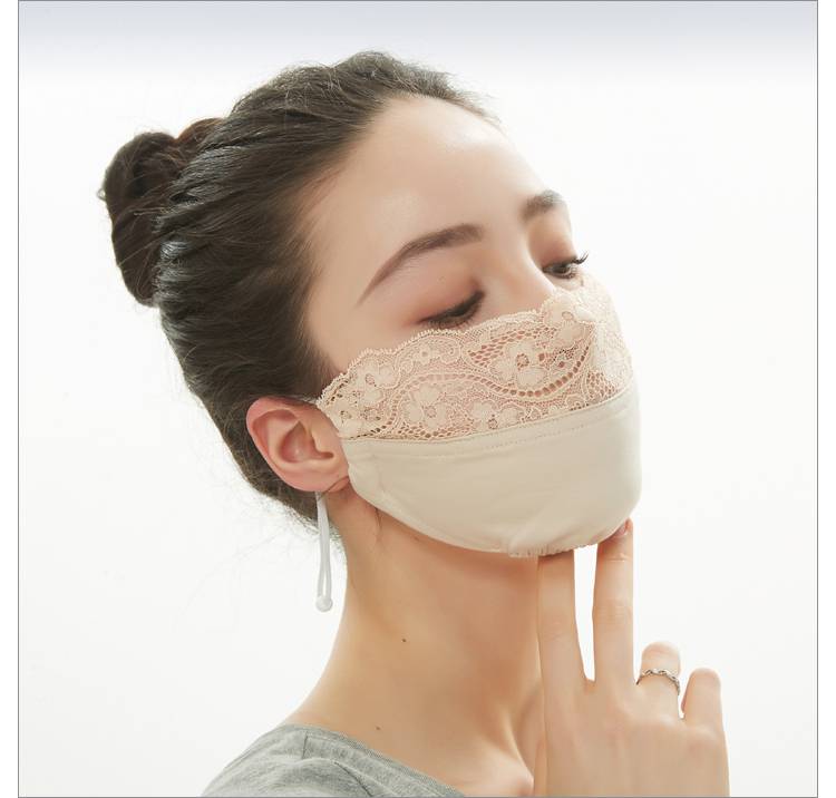 性感蕾丝面罩 夏季面罩时尚蕾丝透气性感防晒优雅防尘脸罩女神小脸