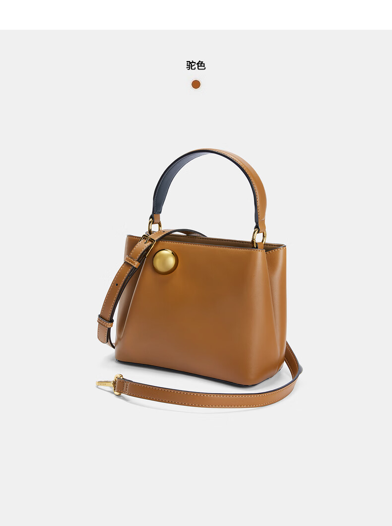 pedro小金球饰毛绒手提包女包单肩包斜挎包pw255210028驼色s