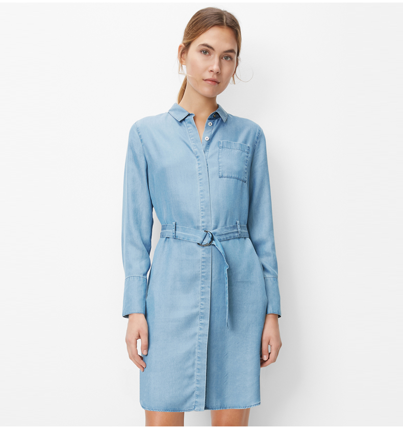 marc opolo/marcopolo 春秋新款女士天丝面料收腰系