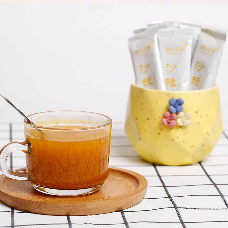 新疆直发沙棘全果粉独立包装8*20支冻干沙棘果茶不提取沙棘油 沙棘全