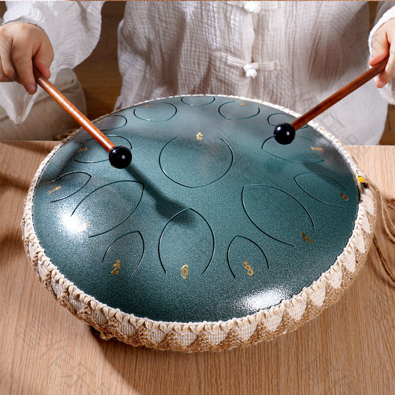 音念空灵鼓15音初学者灵空鼓梵音色明空鼓儿童13音无忧手碟鼓乐器儿童