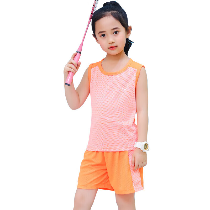 高品质精选户外服运动套装儿童背心短裤速干夏季中大童篮球服套装男童