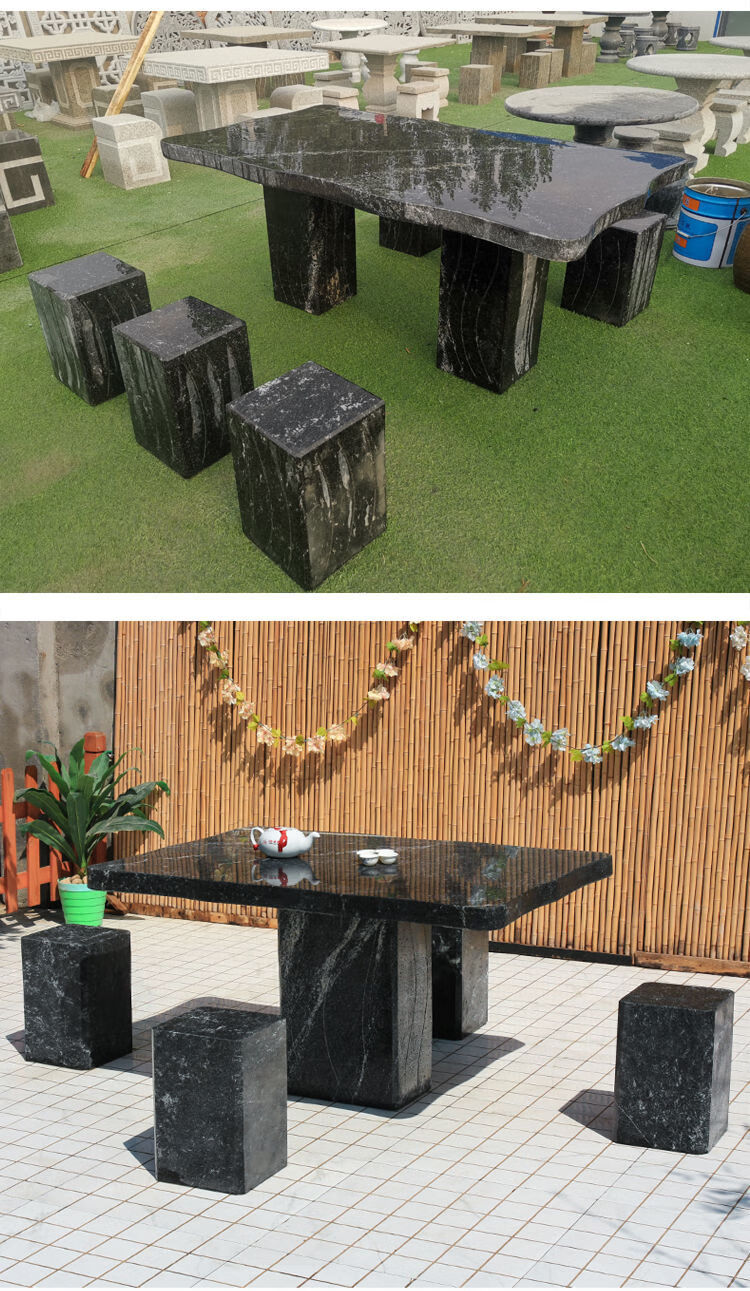 石桌石 庭院石桌石桌石庭院花园石头桌子别墅庭院家用花岗岩石桌子