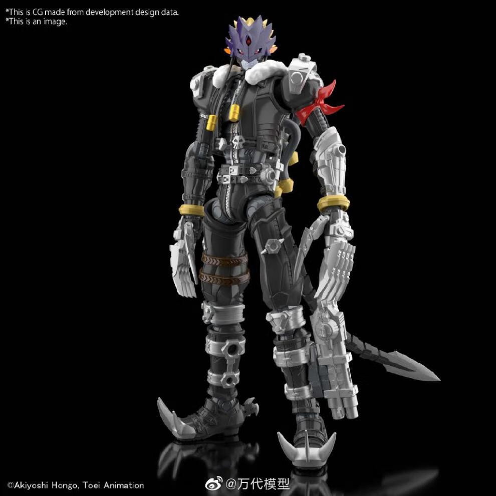2022新款万代数码宝贝拼装现货万代figurerise数码暴龙堕天地狱兽