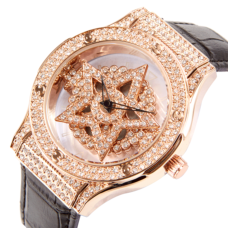 官方旗舰五芒星手表时来运转同款五芒五角星手表女镂空满天星女时装表