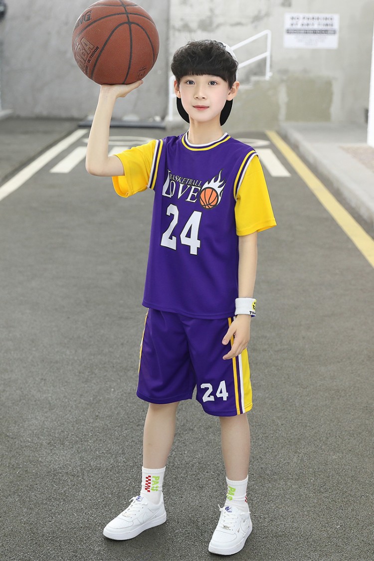 儿童篮球服运动套装男童夏季童装球衣青少年男童女孩训练比赛队服小孩