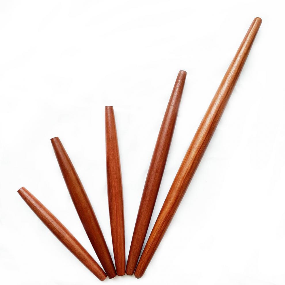 苏泊尔品质家用实木擀面杖两头尖大小号饺子皮专用赶面棍不粘面烘焙