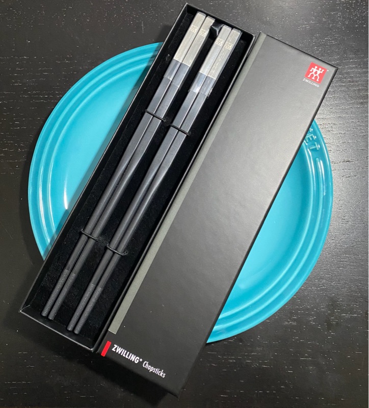 德国双立人家用不锈钢筷子便携防滑防霉合金筷复古金复古银耐高温复古