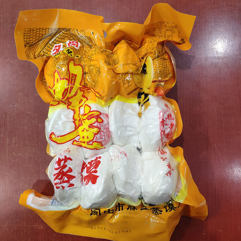 阆中白糖蒸馍桂花馒头四川阆中特产小吃早餐食品传统糕点面食甜食食