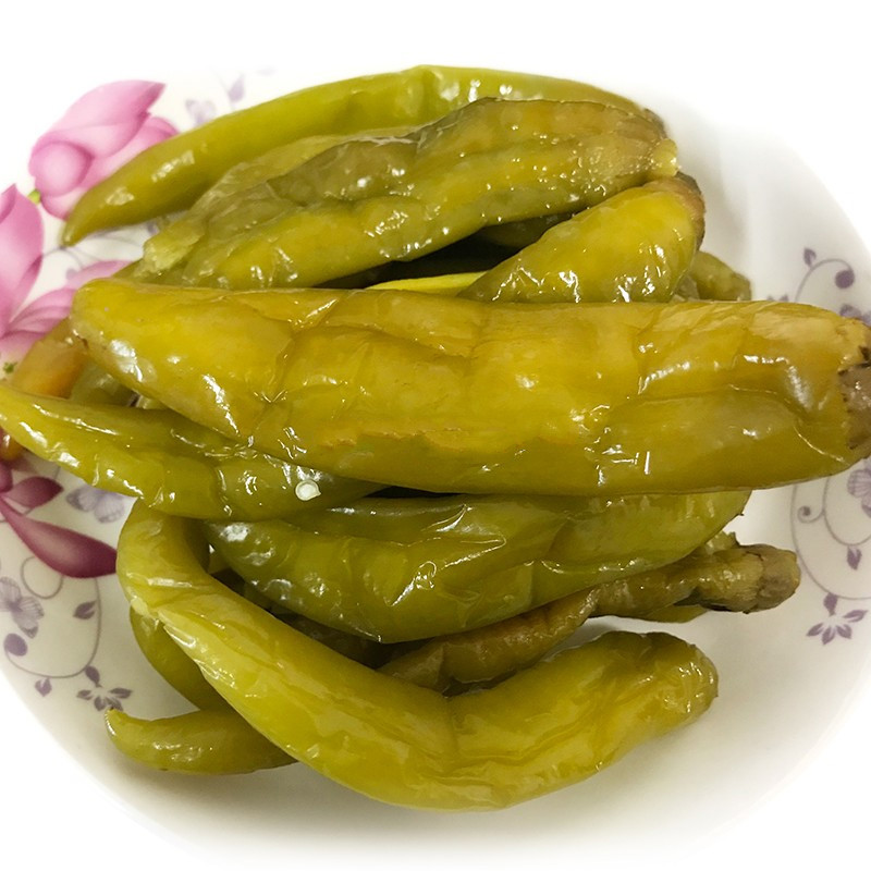 湖南衡阳特产农家自制酸辣椒老坛辣腌制泡椒咸菜下饭菜两斤真空包装