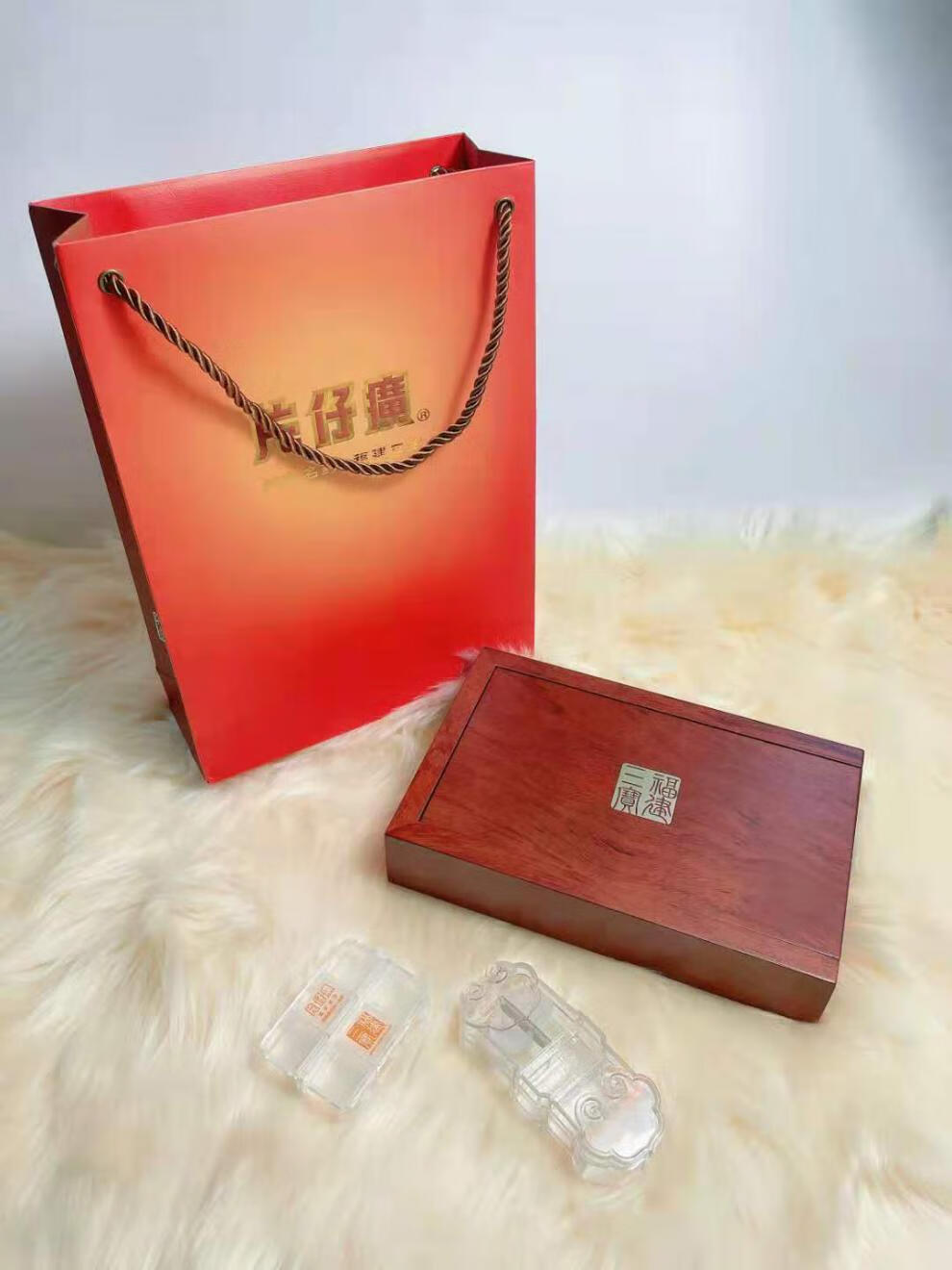 漳州片仔癀空礼盒木盒送礼装饰便携包装纸盒锡罐切药器福建三宝礼