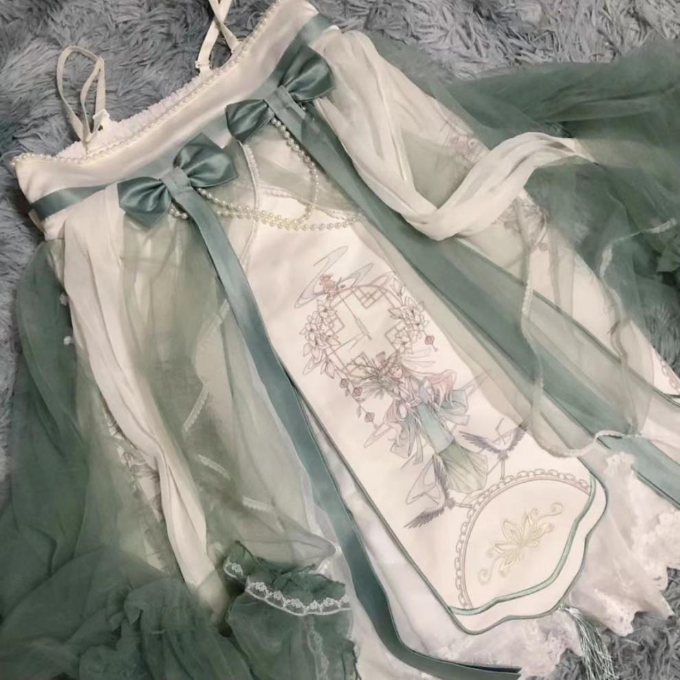 情人七夕节酿钰 洛丽塔中华风夏季师篇章lolita中华风lo裙优雅洛丽塔
