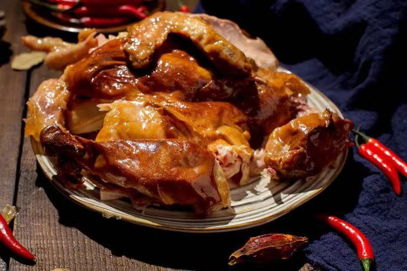 食怀正阳楼烧鸡 750g哈尔滨烧鸡 东北老式烧鸡 正阳楼土笨鸡 熏烤整鸡