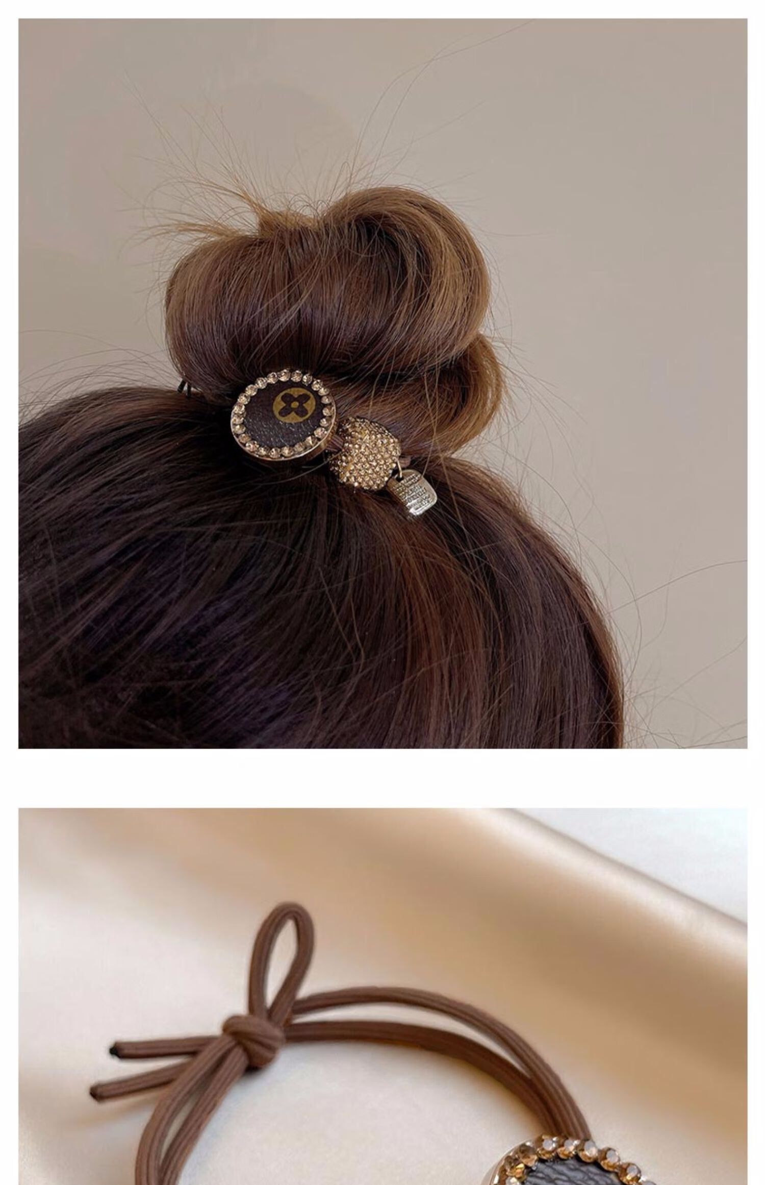 闽铭小香风高弹皮筋女扎头时尚马尾发圈ins森系超仙少女韩版头绳发饰