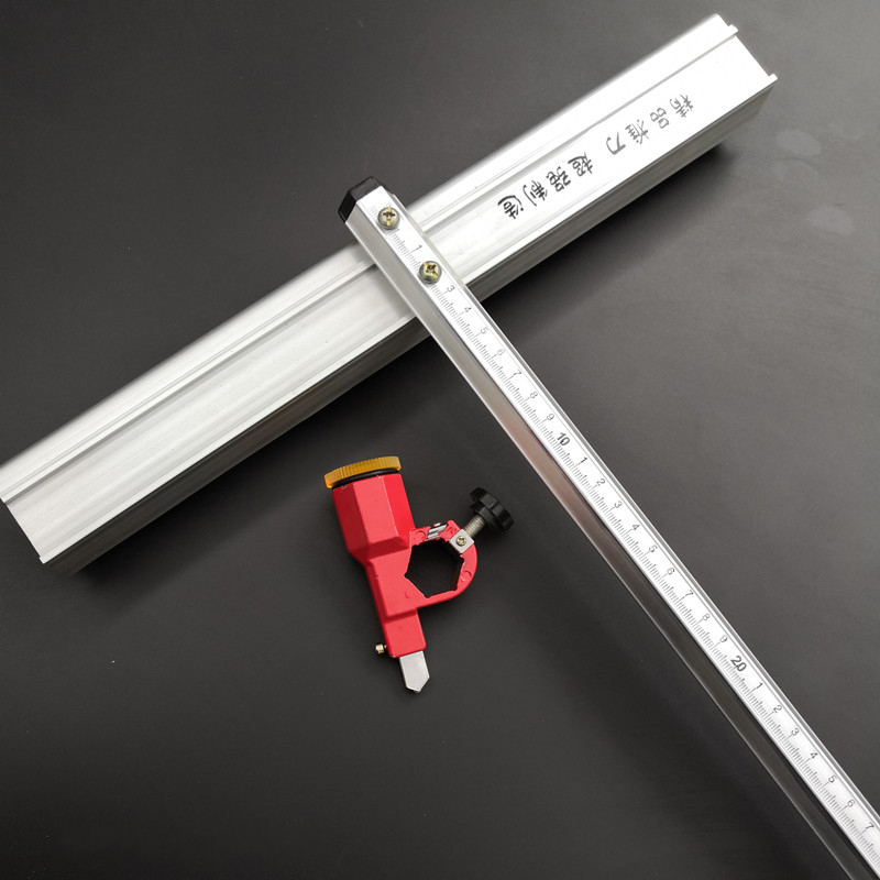 便携式瓷砖切割机轻型t型手动推刀铝合金切割玻化砖地板砖 瓷砖推刀0.