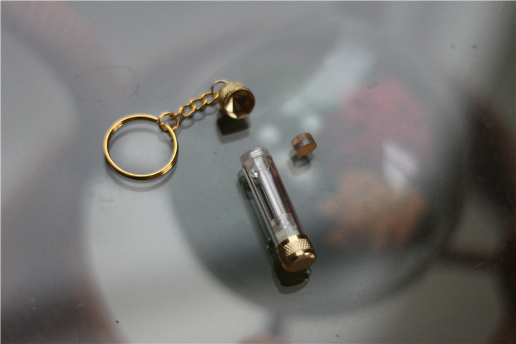 氚气管氚管氚灯氚气钥匙扣25年自发光钥匙扣时间瓶户外应急金色外壳绿